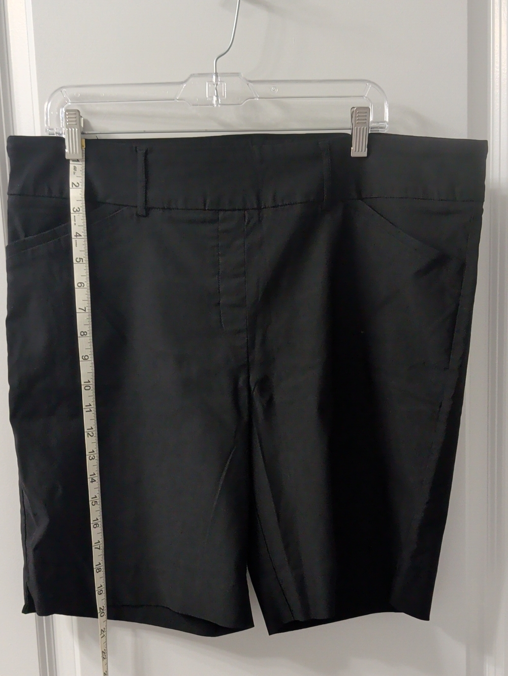 Women's Black Stretch Dress Shorts
